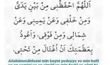 Deprem anında okunacak dua.