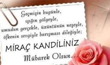 Miraç Kandili mesajları