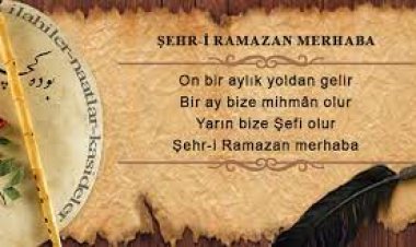 Hoşgeldin Ramazan ilahisi