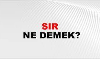 Sır Nedir