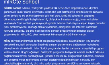 mircte sohbet