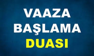 islami sohbete başlama duasi