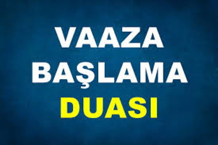 islami sohbete başlama duasi